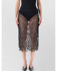 Frankie Shop - Nelaya Leather Macrame Beach Skirt Tie - Lyst