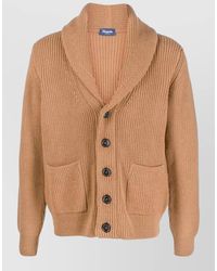 Drumohr - Shawl Collar Knit Jacket Long Sleeves Pockets - Lyst