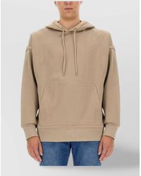 Helmut Lang - Embroidered Logo Hooded Sweatshirt - Lyst