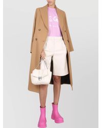 MSGM - Faux Leather Knee-Length Bermuda Shorts - Lyst