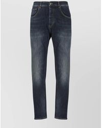 Dondup - Straight Cut Five-Pocket Denim Trousers - Lyst