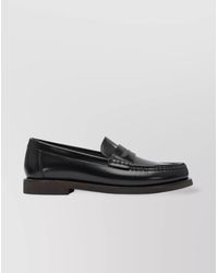 Brunello Cucinelli - Round Toe Loafers Stitch Detailing - Lyst