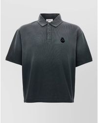 McQueen - Skull Motif Polo Shirt Short Sleeves - Lyst