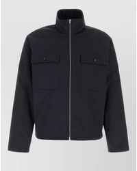 Jil Sander - Polyester Jacket Flap Pockets High Collar - Lyst
