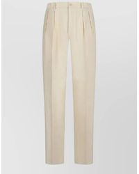 Tagliatore - Pleated Trousers Belt Loops Pockets - Lyst