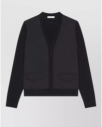 Givenchy - V-Neck Cotton Cardigan - Lyst