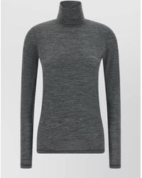 Jil Sander - Long Sleeve Turtleneck Knit Regular Fit Top - Lyst