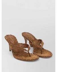 Gianvito Rossi - Sandals Braided Straps Leather Sole Open Toe - Lyst