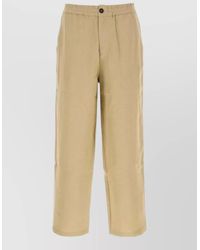 LeKasha - Linen Wide Leg Trousers Single Back Pocket - Lyst