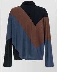 Kiko Kostadinov - Silk-Blend High-Neck Asymmetric Sweater - Lyst