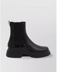 Tod's - Chunky Sole Ankle Boots With Elastic Panels - Lyst