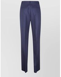 Max Mara - Tailored Trousers Belt Loops Back Pockets - Lyst