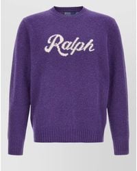 Polo Ralph Lauren - Cashmere Wool Logo-Intarsia Crewneck Jumper - Lyst