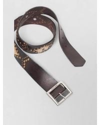 Golden Goose - Sierra Leather Belt Horsy Inserts Studs - Lyst
