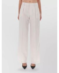 PT Torino - Virgin Wool Wide-Leg Trousers - Lyst