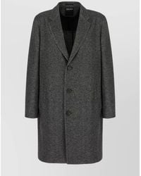 ZEGNA - Cashmere Silk Single Breasted Coat - Lyst