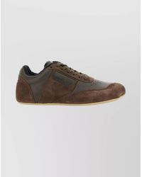 MM6 by Maison Margiela - Leather Low-Top Sneakers - Lyst
