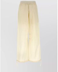 Philosophy - Pleated Trousers With Elastic Waistband And Drawstring Hem - Lyst