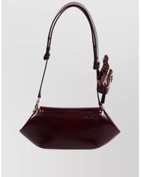 Ganni - Bou East/West Deep Shine Clutch Bag - Lyst