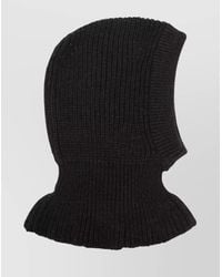 LEMAIRE HOOD HAT バラクラバ Lemaire Rib Hood in Black | Lyst