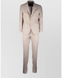 Colamarino - Suit Set Pinstripe Back Vent Buttoned Cuffs - Lyst