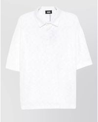 Gcds - Monogram Terry Polo Shirt Short Sleeves - Lyst