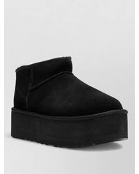 UGG - Leather Classic Ultra Mini Platform Ankle Boots - Lyst