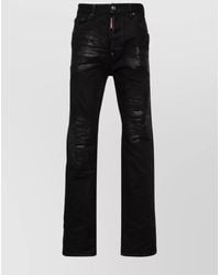 DSquared² - Straight Slim Cut Ripped Denim Trousers - Lyst