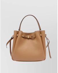 Tory Burch - Romy Small Leather Bucket Bag - Lyst