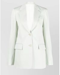 Lanvin - Virgin Wool Single-Breasted Blazer - Lyst