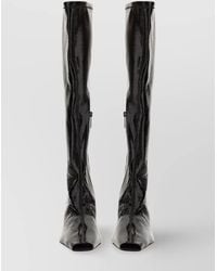 Courreges - Charm Block Heel Knee-High Boots - Lyst