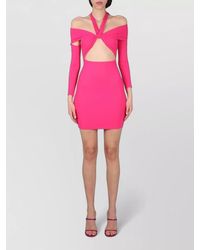 Amazuìn - Romy Dress Bodycon Crossed Straps Cutout - Lyst