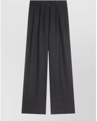 Dries Van Noten - Wool Pleated Wide-Leg Trousers - Lyst
