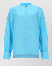 120% Lino - Linen Shirt Breathable Collared Long Sleeve - Lyst