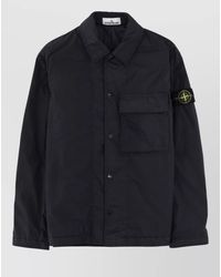 Stone Island - Padded Overshirt Jacket Chest Pocket Detail - Lyst
