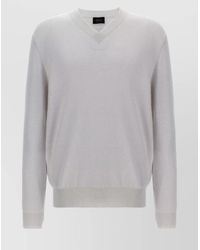 Brioni - Cashmere Wool V-Neck Sweater - Lyst