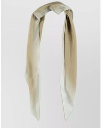 Lardini - Rectangular Cotton Silk Scarf Geometric Pattern - Lyst