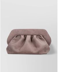 THEMOIRÈ - Bios Suede Clutch Bag - Lyst