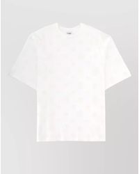 CASABLANCA - Round Neck Short Sleeve Cotton Jersey T Shirt - Lyst