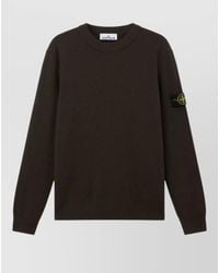 Stone Island - Crew Neck Knitwear Long Sleeve Sweater - Lyst