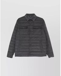 Herno - Quilted Down Shirt Jacket - Lyst