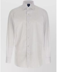 Finamore 1925 - Napoli Shirt Button Down Collar Cuffs - Lyst