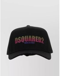 DSquared² - Gabardine Baseball Cap Curved Peak - Lyst
