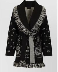 Alanui - Knitwear Cardigan Belted Waist Shawl Collar - Lyst