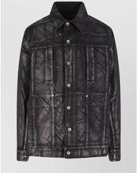 Rick Owens - Printed Design Jacket With Long Sleeves And Pockets - Lyst