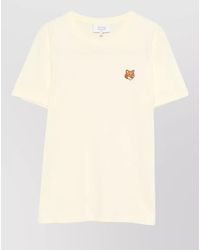 Maison Kitsuné - Cotton Fox Motif Short-Sleeve T-Shirt - Lyst