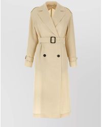Max Mara - Linen Trench Coat - Lyst