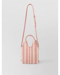 Chloé - Mini Stripy Jacquard Tote Bag - Lyst