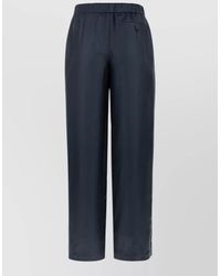 Loewe - Silk Lounge Pants Loose Cut Pleated - Lyst