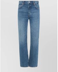 Anine Bing - Straight Trousers With Belt Loops And Five Pockets - Lyst